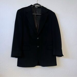 Jos A Bank Men's Two Button Sport Coat Jacket Black  100% Cashmere SIZE 39R